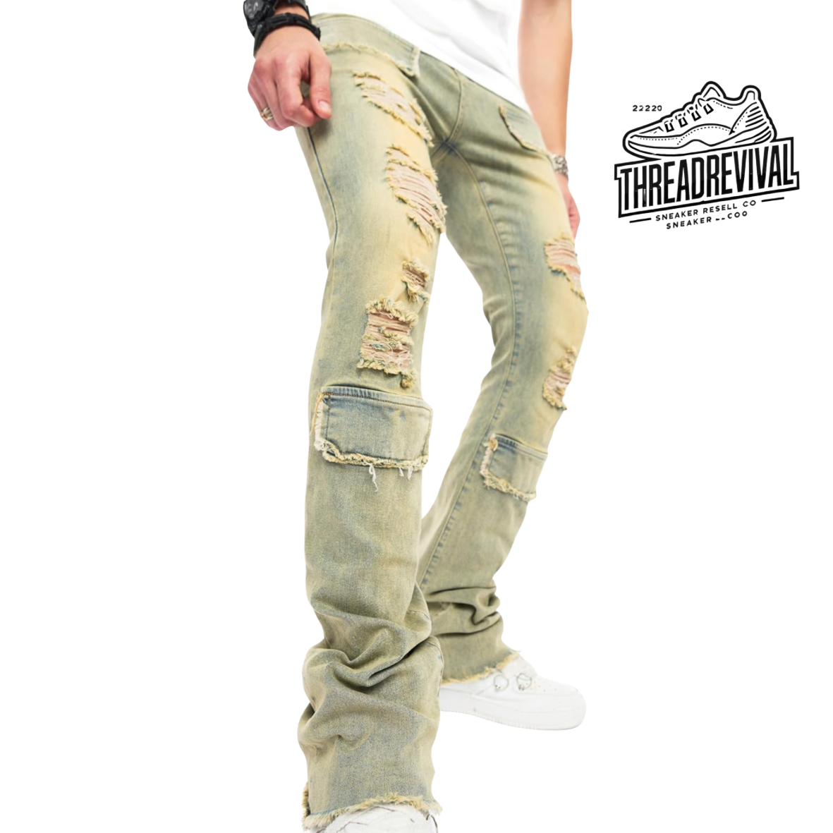 Stacked Denim Jeans