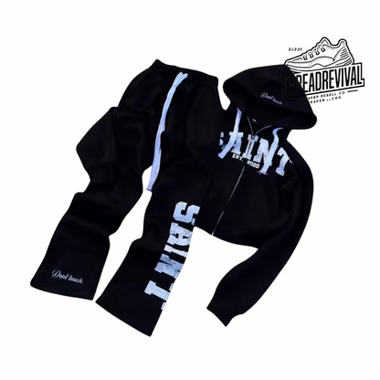 Saint Hoodie And Stacked Sweats