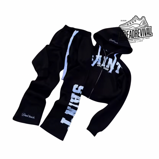 Saint Hoodie And Stacked Sweats