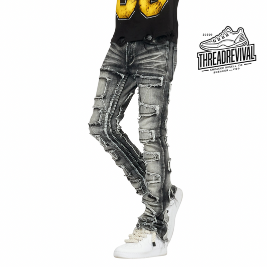 Fitted Stacked Jeans