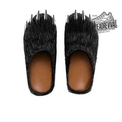 Furry Monster Claw Slippers